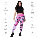 I'm's The Pink in This Camo World Crossover Leggings with pockets