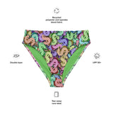 I'm's Color of Money Recycled High-Waisted Bikini Bottom