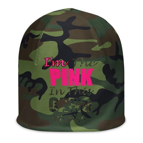 I'm's The Pink in This Camo World Beanie