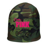 I'm's The Pink in This Camo World Beanie