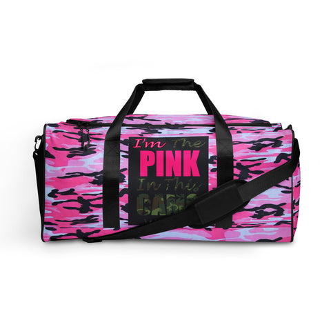 I'm's The Pink in This Camo World Duffle bag