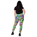 I'm's Color Of Money Crossover Leggings with pockets