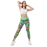 I'm's Color Of Money Crossover Leggings with pockets