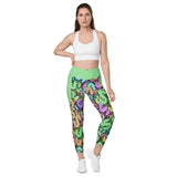 I'm's Color Of Money Crossover Leggings with pockets