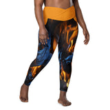 I'm's On Fire Crossover Leggings with pockets