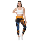 I'm's On Fire Crossover Leggings with pockets