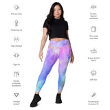 I'm's Unique Crossover Leggings with pockets