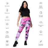 I'm's The Pink in This Camo World Crossover Leggings with pockets