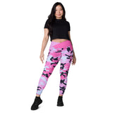 I'm's The Pink in This Camo World Crossover Leggings with pockets