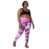 I'm's The Pink in This Camo World Crossover Leggings with pockets