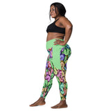 I'm's Color Of Money Crossover Leggings with pockets