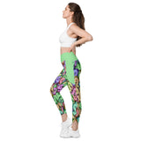 I'm's Color Of Money Crossover Leggings with pockets