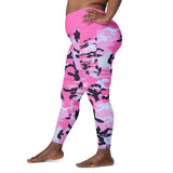 I'm's The Pink in This Camo World Crossover Leggings with pockets