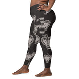 I'm's Curvy Queen Crossover Leggings with pockets