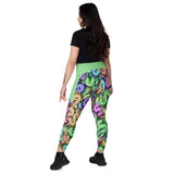 I'm's Color Of Money Crossover Leggings with pockets