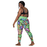 I'm's Color Of Money Crossover Leggings with pockets