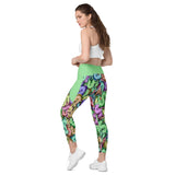 I'm's Color Of Money Crossover Leggings with pockets