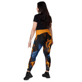 I'm's On Fire Crossover Leggings with pockets