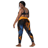 I'm's On Fire Crossover Leggings with pockets