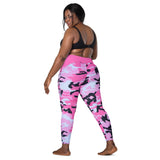 I'm's The Pink in This Camo World Crossover Leggings with pockets