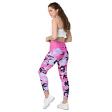 I'm's The Pink in This Camo World Crossover Leggings with pockets