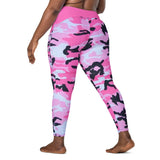 I'm's The Pink in This Camo World Crossover Leggings with pockets