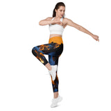 I'm's On Fire Crossover Leggings with pockets