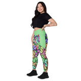 I'm's Color Of Money Crossover Leggings with pockets