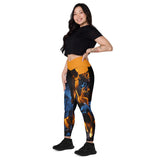 I'm's On Fire Crossover Leggings with pockets