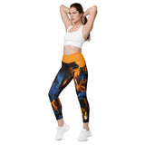 I'm's On Fire Crossover Leggings with pockets