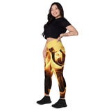 I'm's Hot Crossover Leggings with pockets