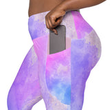 I'm's Unique Crossover Leggings with pockets