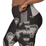 I'm's Curvy Queen Crossover Leggings with pockets