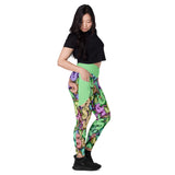 I'm's Color Of Money Crossover Leggings with pockets