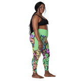 I'm's Color Of Money Crossover Leggings with pockets