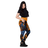 I'm's On Fire Crossover Leggings with pockets