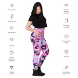 I'm's The Pink in This Camo World Crossover Leggings with pockets