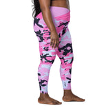 I'm's The Pink in This Camo World Crossover Leggings with pockets