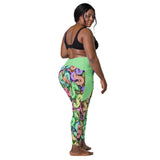 I'm's Color Of Money Crossover Leggings with pockets