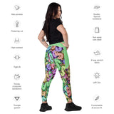 I'm's Color Of Money Crossover Leggings with pockets