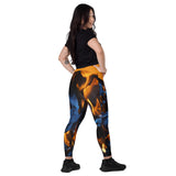 I'm's On Fire Crossover Leggings with pockets