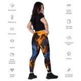 I'm's On Fire Crossover Leggings with pockets