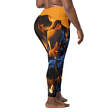 I'm's On Fire Crossover Leggings with pockets