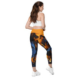 I'm's On Fire Crossover Leggings with pockets