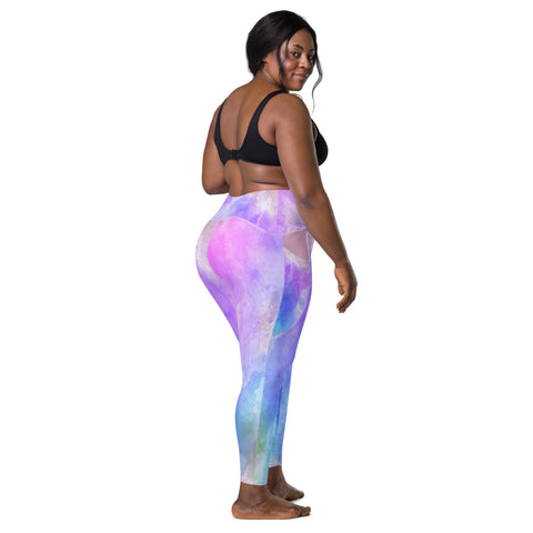 I'm's Unique Crossover Leggings with pockets