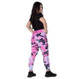 I'm's The Pink in This Camo World Crossover Leggings with pockets