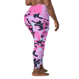 I'm's The Pink in This Camo World Crossover Leggings with pockets