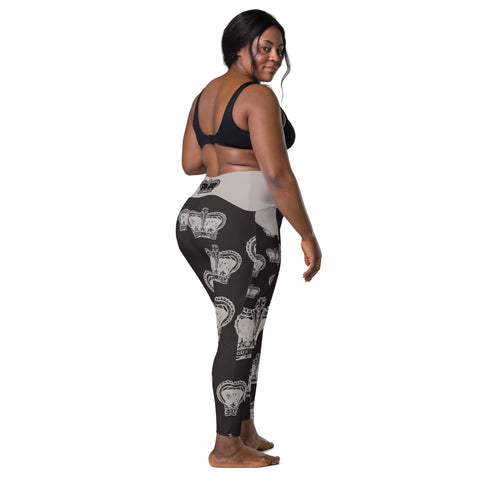 I'm's Curvy Queen Crossover Leggings with pockets