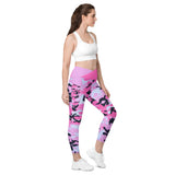 I'm's The Pink in This Camo World Crossover Leggings with pockets