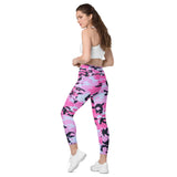 I'm's The Pink in This Camo World Leggings with pockets